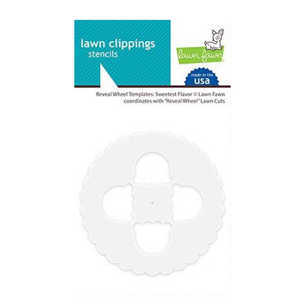 Lawn Fawn Reveal Wheel Template: Sweetest Flavor Stencil