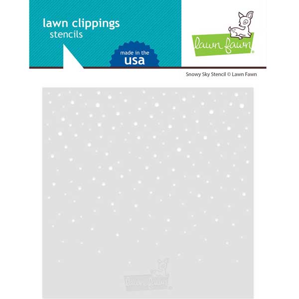 Lawn Fawn Snowy Sky Stencil