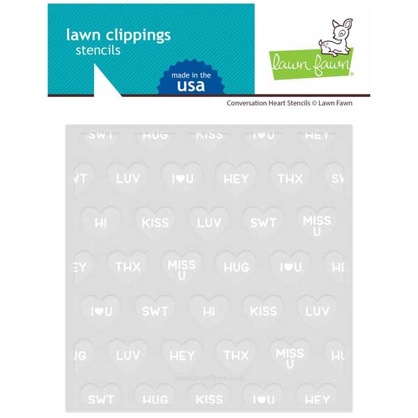 Lawn Fawn Conversation Heart Stencils