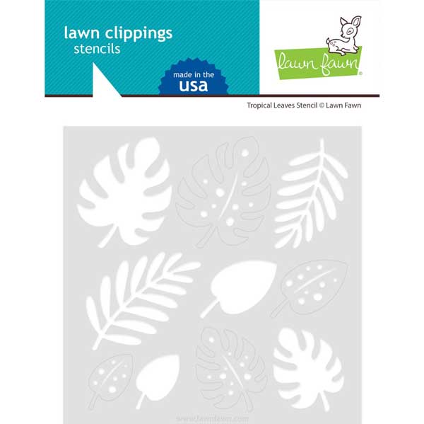 Lawn Fawn Tropical Leaves Stencil