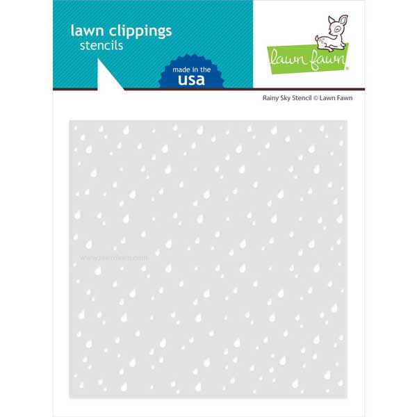 Lawn Fawn Rainy Sky Stencil