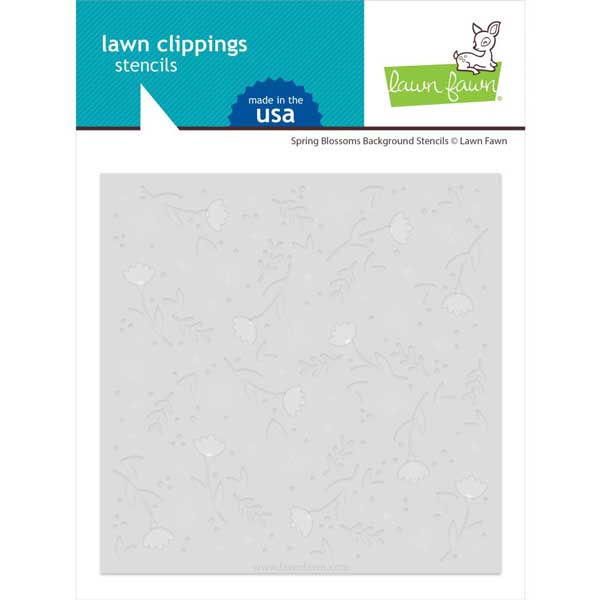 Lawn Fawn Spring Blossoms Background Stencils