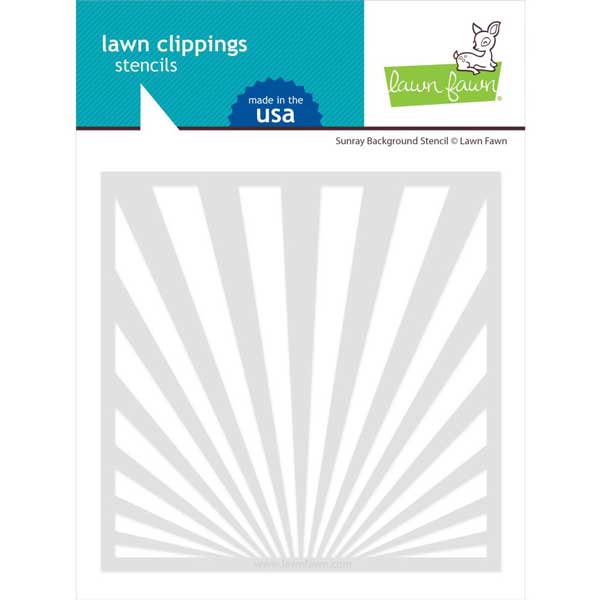 Lawn Fawn Sunray Background Stencil