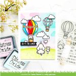 Lawn Fawn Cloud Background Stencils