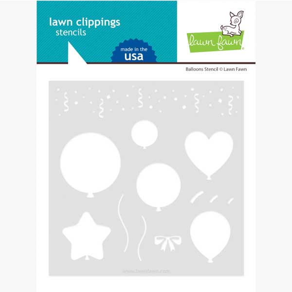 Lawn Fawn Balloons Stencil