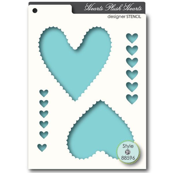 Memory Box Plush Heart Stencil