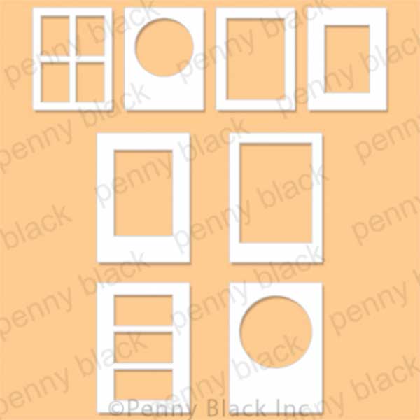 Penny Black Background Basics Stencil Pack