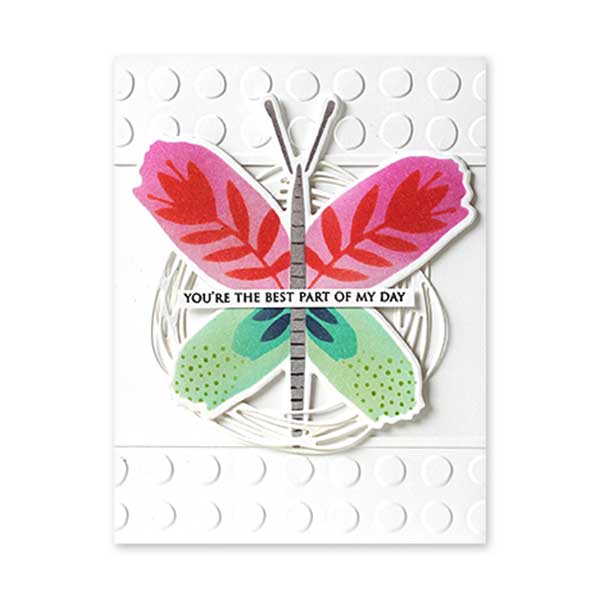 Penny Black Floral Wings Stencil