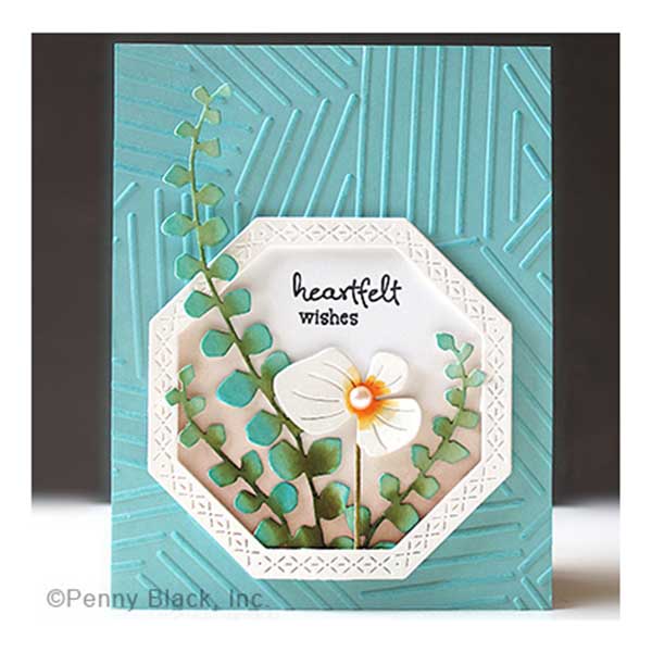 Penny Black Embossing Folder - Diagonals