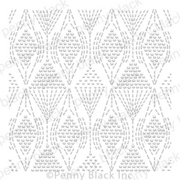 Penny Black Embossing Folder - Dots &amp; Dashes