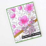 Pinkfresh Studio Delicate floral Print Layering Stencil