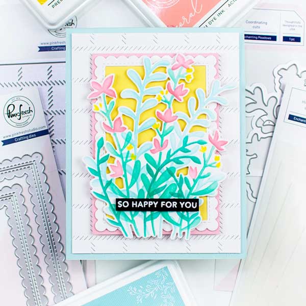 Pinkfresh Studio Enchanted Meadows Layering Stencils