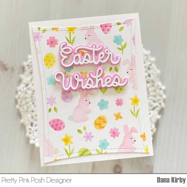 Pretty Pink Posh Easter Floral Stencil