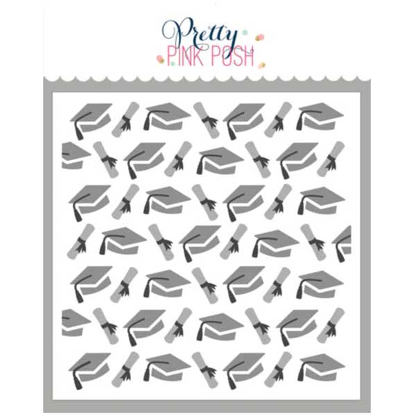 Pretty Pink Posh Layered Graduation Stencils (3 Pack)