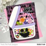 Pretty Pink Posh Halloween Words Stencil