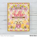 Pretty Pink Posh Layered Argyle Stencils