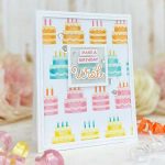 Pretty Pink Posh Layered Birthday Cakes Stencils (4 Pack)