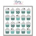 Pretty Pink Posh Layered Cupcakes Stencils (3 Pack)