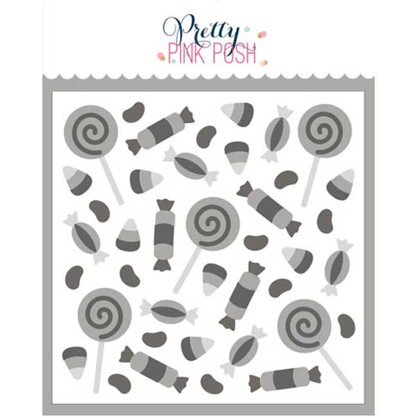 Pretty Pink Posh Layered Candy Treats Stencils