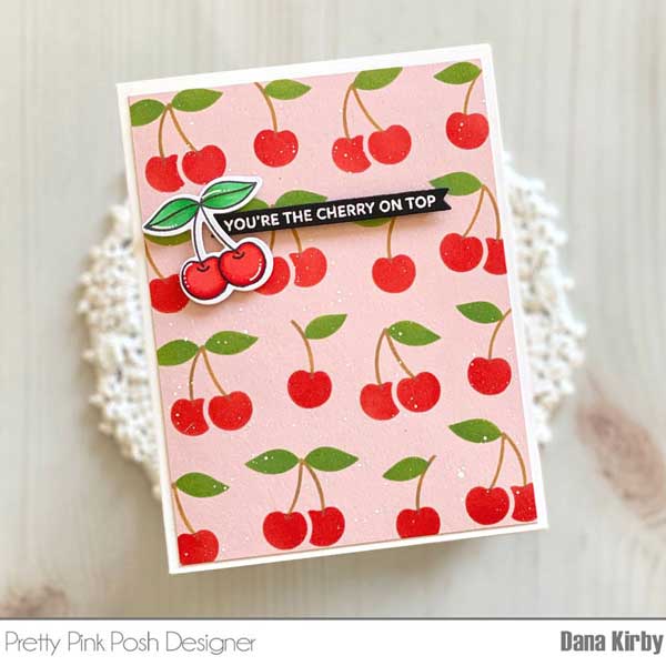 Pretty Pink Posh Layered Cherries Stencils (3 pack)