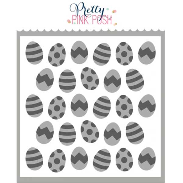 Pretty Pink Posh Layered Eggs Stencils (2 Pack)