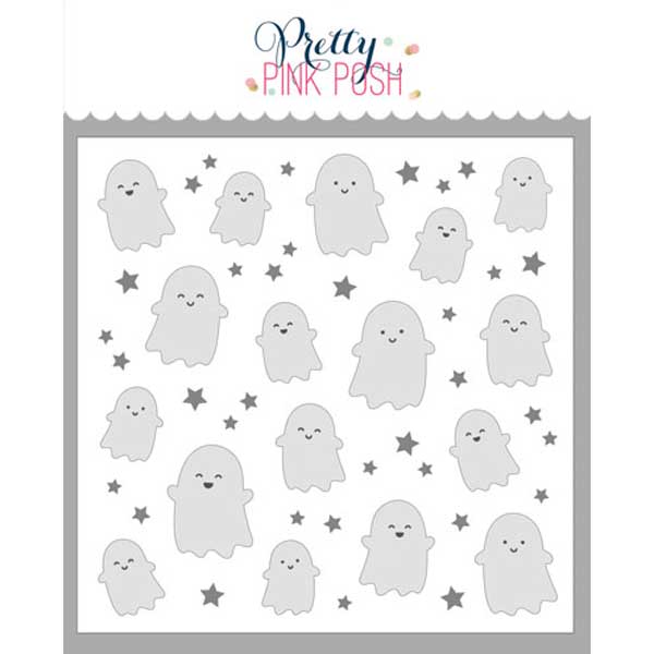 Pretty Pink Posh Layered Ghost Stencils