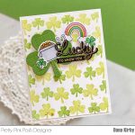 Pretty Pink Posh Layered Shamrocks Stencils