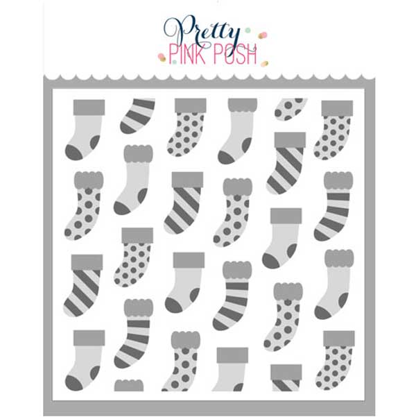 Pretty Pink Posh Layering Stockings Stencils (3 pack)