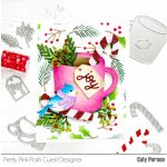 Pretty Pink Posh Layered Winter Wreath Stencils (3 Pack)