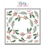 Pretty Pink Posh Layered Winter Wreath Stencils (3 Pack)