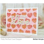 Pretty Pink Posh Layered Valentine Hearts Stencils