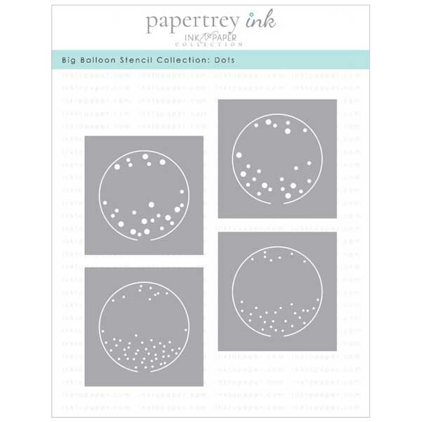 Papertrey Ink Big Balloon Stencil Collection: Dots