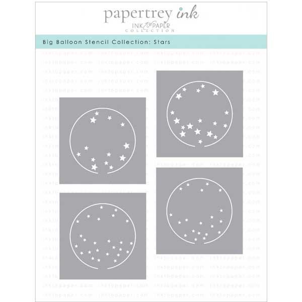 Papertrey Ink Big Balloon Stencil Collection: Stars