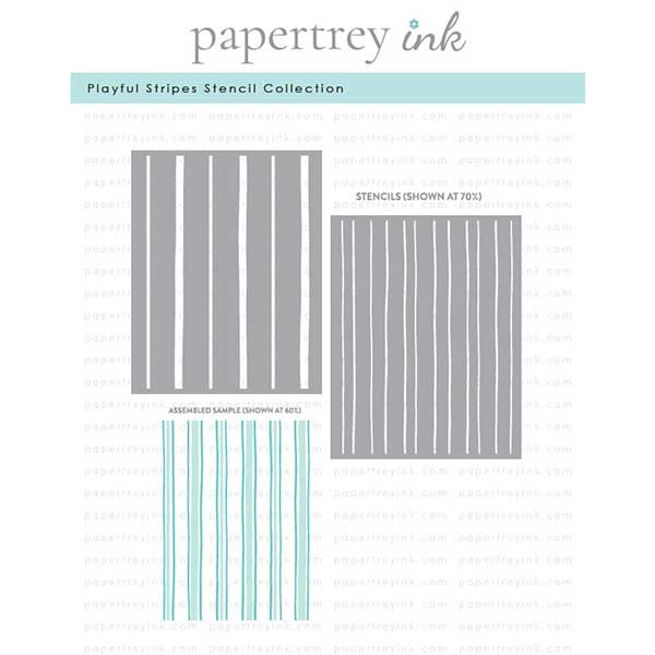 Papertrey Ink Playful Stripes Stencil Collection