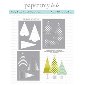 Papertrey Ink Doily Trees Stencil Collection