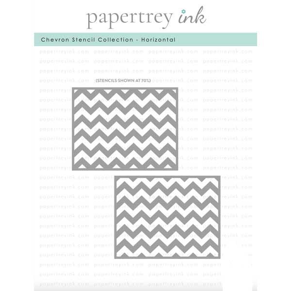 Papertrey Ink Chevron Stencil Collection - Horizontal