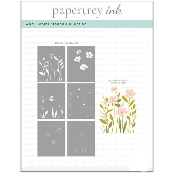 Papertrey Ink Wild Blooms Stencil Collection