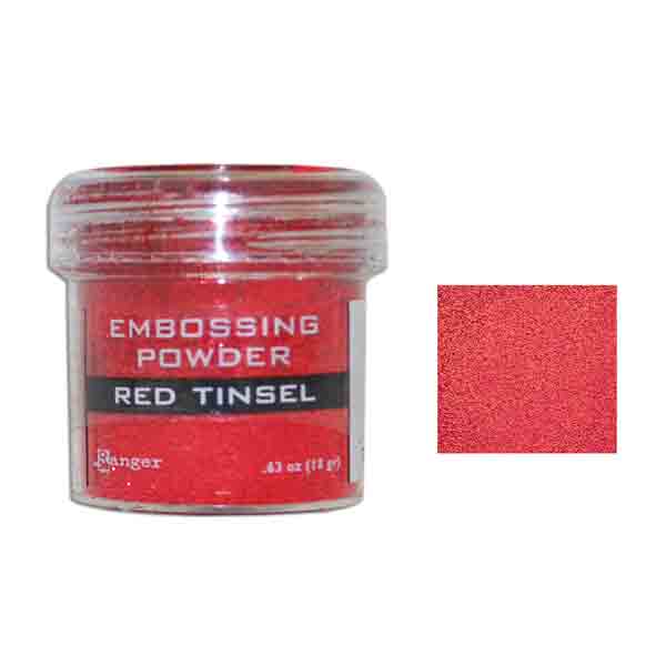 Ranger Red Tinsel Embossing Powder