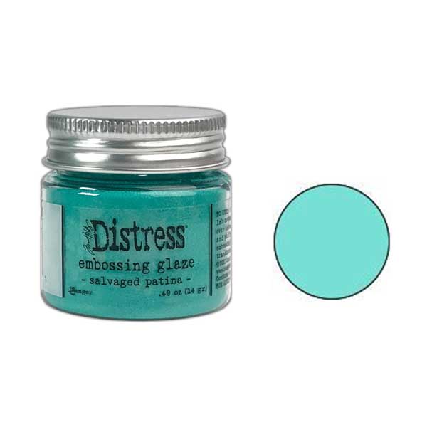 Tim Holtz Distress Embossing Glaze - Salvaged Patina