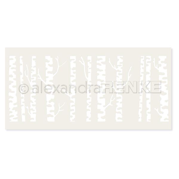 Alexandra Renke Birch Forest Slimline Stencil