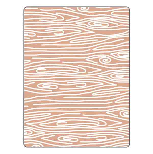 Sizzix - Doodlebug Design Textured Impressions Embossing Folder - Woodgrain #3