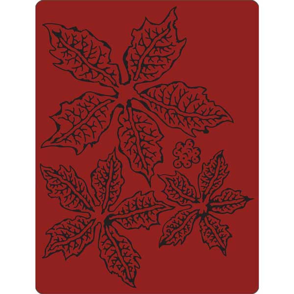 Sizzix - Tim Holtz Texture Fades Embossing Folder - Tattered Poinsettia