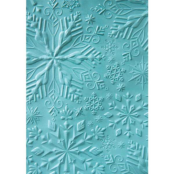 Sizzix 3-D Textured Impressions Embossing Folder - Winter Snowflakes