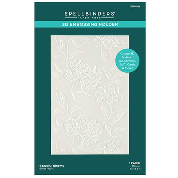 Spellbinders Beautiful Blooms 3D Embossing Folder