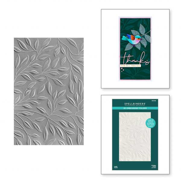 Spellbinders Leafy 3D Embossing Folder