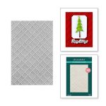 Spellbinders 3D Embossing Folder – Argyle Plaid