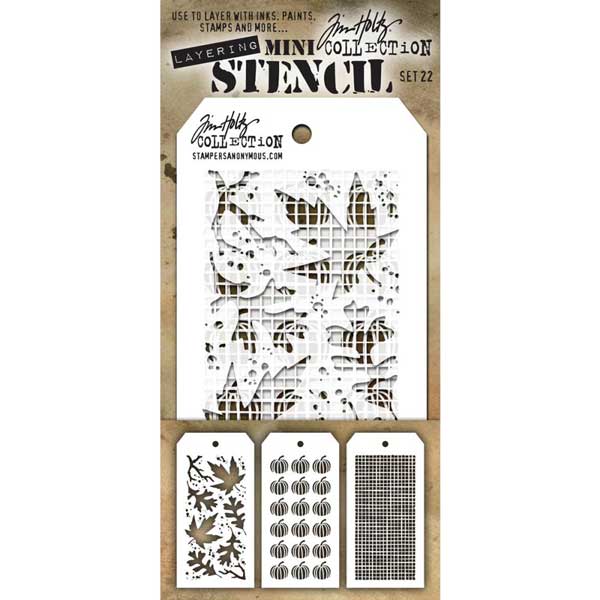 Tim Holtz Mini Layering Stencil, Set #22