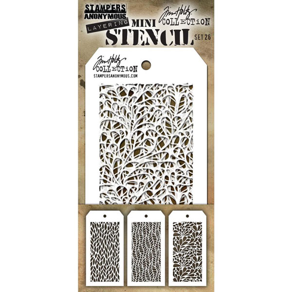 Tim Holtz Mini Layering Stencil, Set #26