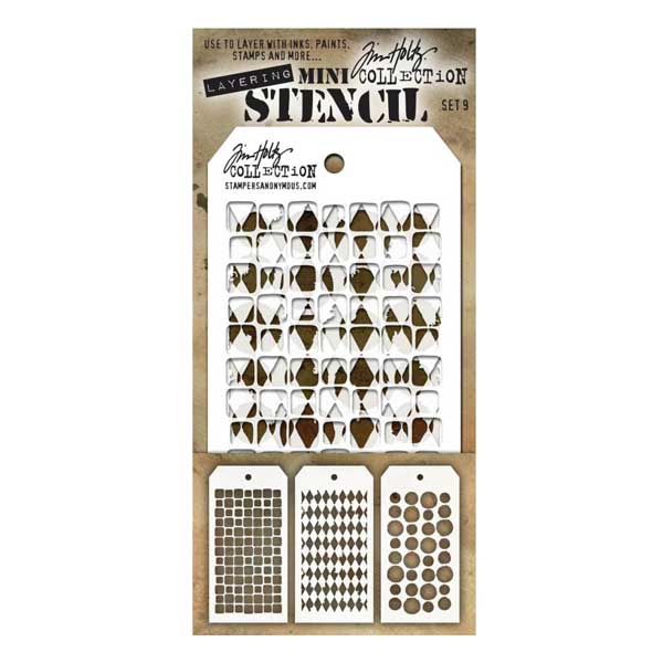 Tim Holtz Mini Layered Stencils, Set #9