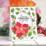 Waffle Flower Holly Jolly Background Stencil